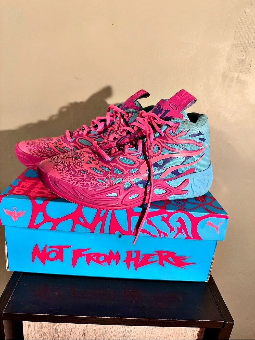 PUMA LaMelo Ball MB.04 Iridescent Hornets Basketball Shoes Size 7